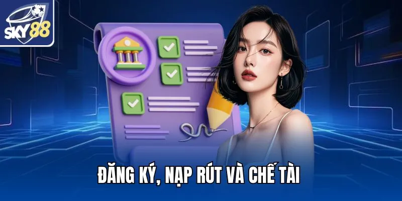 Đăng ký, nạp rút và chế tài