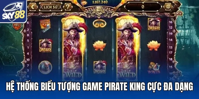 Hệ thống biểu tượng game Pirate King cực đa dạng